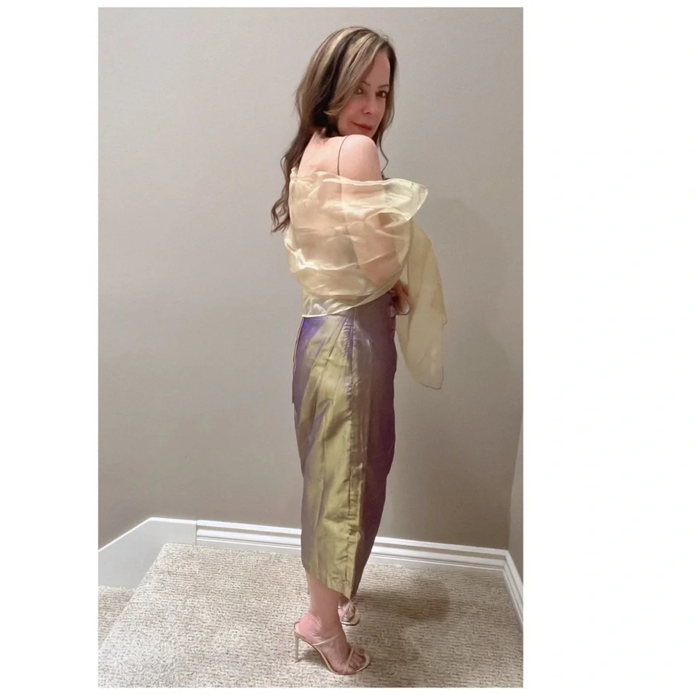 FREE PEOPLE 100% Silk Vintage Dress - Picture 10 of 13